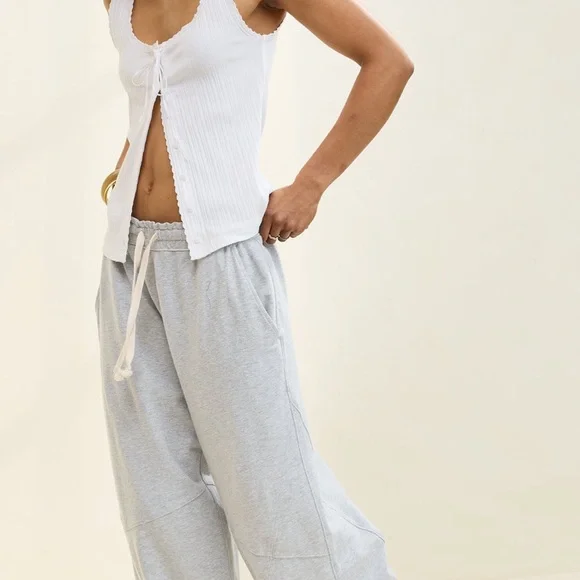 aerie Pants Jumpsuits Aerie Gray Track Pants Relaxed Fit
